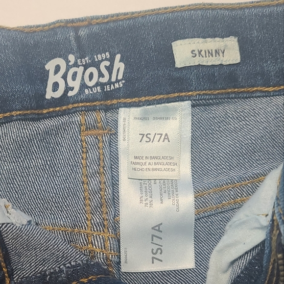 B’gosh Boys Skinny Jeans Size 7 Med Wash Straight Leg Skinny Jeans - Picture 5 of 8